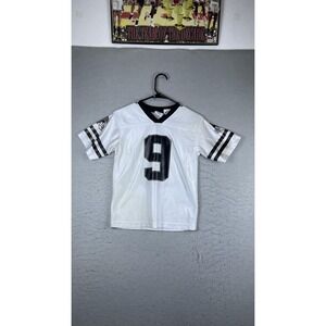 New Orleans Saints Football Jersey Youth Large White NFL Team Apparel Brees 9